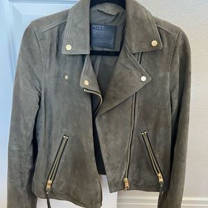 All Saints Size 8 Leather Jacket